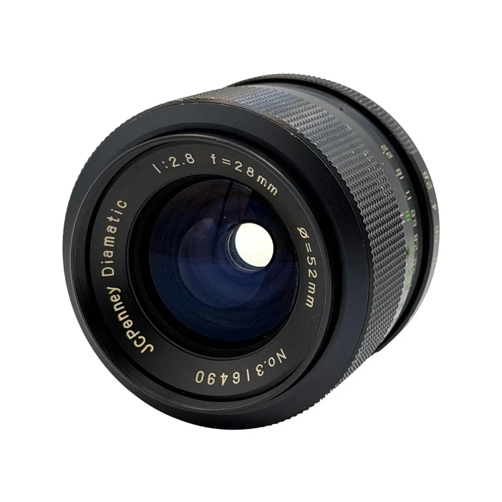 JCPenney Diamatic 28mm f2.8 M42 Wide Angle Prime Lens 52mm Filter No. 316490